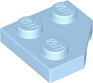 LEGO® los onderdeel Wig Plaat Helder Lichtblauw 26601