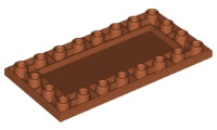 LEGO® los onderdeel Tegel Aangepast Donker Oranje 83496