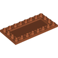 LEGO® los onderdeel Tegel Aangepast Donker Oranje 83496