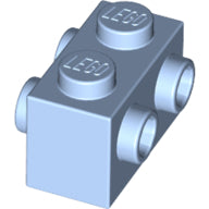 Plaatje in Gallery viewer laden, LEGO® los onderdeel Steen Aangepast Helder Lichtblauw 52107
