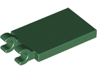 LEGO® los onderdeel Tegel Aangepast Donkergroen 30350b