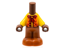 Plaatje in Gallery viewer laden, LEGO® Micro Doll Body Part Roodachtig Bruin bb1357pb009