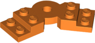 LEGO® los onderdeel Plaat Aangepast in kleur Oranje 79846