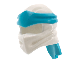 LEGO® los onderdeel Hoofddeksels in kleur Wit 40925pb17