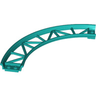 LEGO® los onderdeel Rails in kleur Donker Turkoois 25061