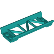 Plaatje in Gallery viewer laden, LEGO® los onderdeel Rails in kleur Donker Turkoois 26022