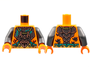 LEGO® los onderdeel Lijf met Motief Oranje 973pb4558c01