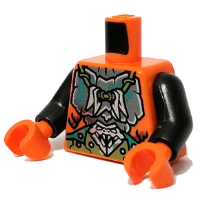 LEGO® los onderdeel Lijf met Motief Oranje 973pb4558c01