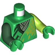 LEGO® los onderdeel Lijf met Motief Groen 973pb4555c01