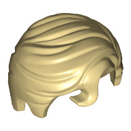 Plaatje in Gallery viewer laden, LEGO® los onderdeel Haar in kleur Geelbruin 98726