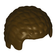 Plaatje in Gallery viewer laden, LEGO® los onderdeel Haar in kleur Donker Bruin 21778