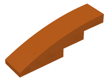 Plaatje in Gallery viewer laden, LEGO® los onderdeel Dakpan Gebogen Donker Oranje 61678