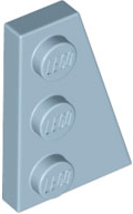 Plaatje in Gallery viewer laden, LEGO® los onderdeel Wig Plaat in kleur Zandblauw 43722