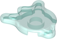 LEGO® los onderdeel Tegel Rond Doorzichtig Lichtblauw 80677