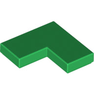 LEGO® los onderdeel Tegel Algemeen in kleur Groen 14719