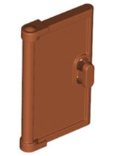 LEGO® los onderdeel Deur in kleur Donker Oranje 60614