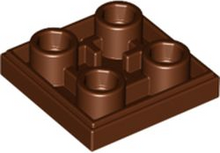 Plaatje in Gallery viewer laden, LEGO® los onderdeel Tegel Aangepast Roodachtig Bruin 11203