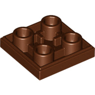 LEGO® los onderdeel Tegel Aangepast Roodachtig Bruin 11203