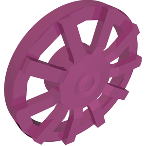 LEGO® los onderdeel Wiel Accessoire in kleur Magenta 18978b