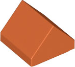 LEGO® los onderdeel Dakpan Algemeen Donker Oranje 35464