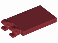 LEGO® los onderdeel Tegel Aangepast Donkerrood 30350b