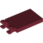 LEGO® los onderdeel Tegel Aangepast Donkerrood 30350b