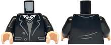 Plaatje in Gallery viewer laden, LEGO® los onderdeel Lijf met Motief Zwart 973pb4465c01