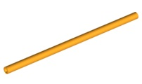 LEGO® los onderdeel Slang Stijf Helder Licht Oranje 75c09