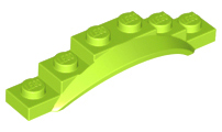 Plaatje in Gallery viewer laden, LEGO® los onderdeel Spatbord in kleur Limoen 62361