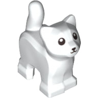 LEGO® los onderdeel Landdier in kleur Wit 80686pb01