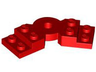 LEGO® los onderdeel Plaat Aangepast in kleur Rood 79846