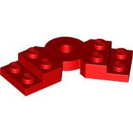 LEGO® los onderdeel Plaat Aangepast in kleur Rood 79846
