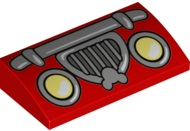 LEGO® onderdeel Dakpan Gebogen met Motief Rood 88930pb148