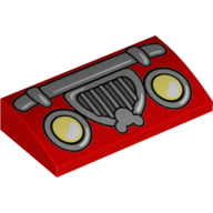 LEGO® onderdeel Dakpan Gebogen met Motief Rood 88930pb148