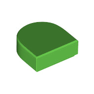 LEGO® los onderdeel Tegel Rond in kleur Fel Groen 24246