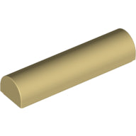 Plaatje in Gallery viewer laden, LEGO® los onderdeel Dakpan Gebogen in kleur Geelbruin 79756