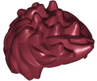 LEGO® los onderdeel Haar in kleur Donkerrood 98385