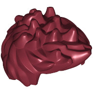 LEGO® los onderdeel Haar in kleur Donkerrood 98385