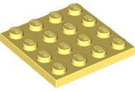 LEGO® los onderdeel Plaat Algemeen Helder Lichtgeel 3031