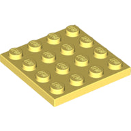 Plaatje in Gallery viewer laden, LEGO® los onderdeel Plaat Algemeen Helder Lichtgeel 3031