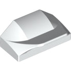 LEGO® los onderdeel Dakpan Gebogen in kleur Wit 47458