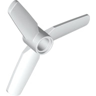 LEGO® los onderdeel Propellor in kleur Wit 92842