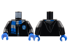 Plaatje in Gallery viewer laden, LEGO® los onderdeel Lijf met Motief Zwart 973pb4512c01
