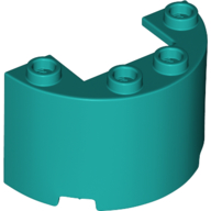 LEGO® los onderdeel Cilinder in kleur Donker Turkoois 24593