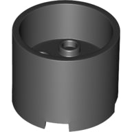 LEGO® los onderdeel Steen Rond in kleur Zwart 73111