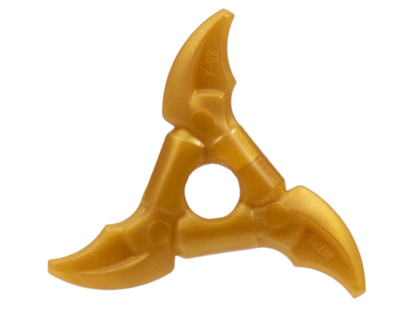 LEGO® los onderdeel Wapen in kleur Parel Goud 86125b