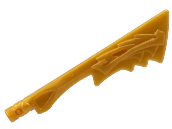 LEGO® los onderdeel Wapen in kleur Parel Goud 86125c