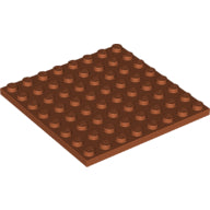 LEGO® los onderdeel Plaat Algemeen Donker Oranje 41539