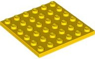 LEGO® los onderdeel Plaat Algemeen in kleur Geel 3958