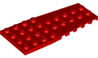 LEGO® los onderdeel Wig Plaat in kleur Rood 14181